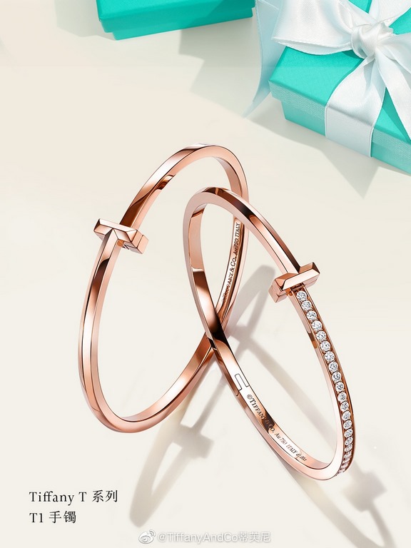 Tiff 2021 T1 Series Polished Bracelet Exclusive Premiere High-end customized Goddess same model Designed to highlight the exquisite elegance, low-key bloom confidence Very delicate and eye-catching. Original material 925