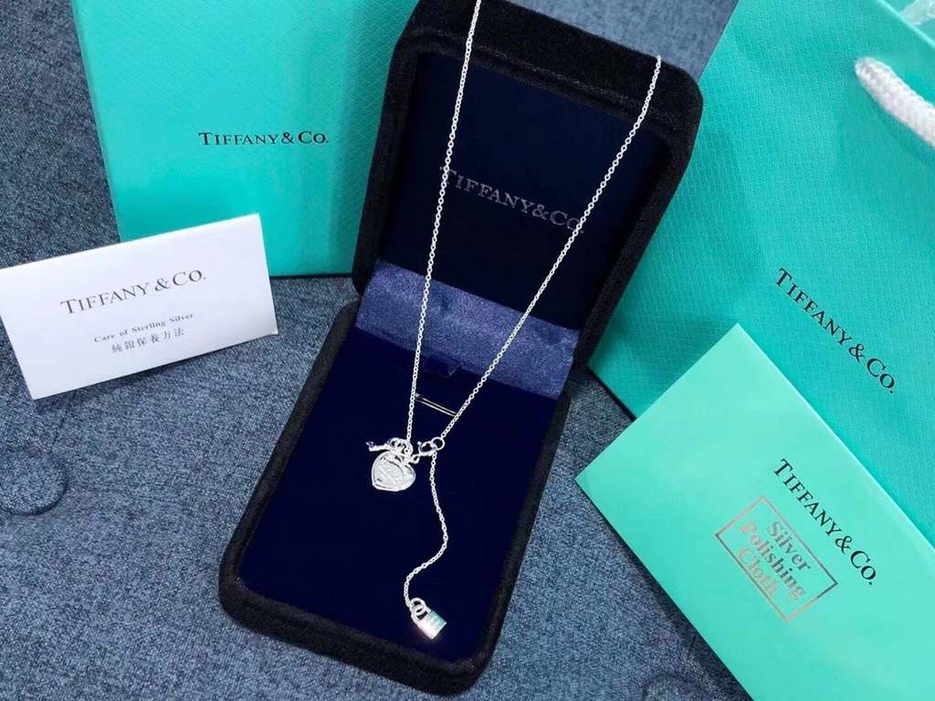 tiffany this year's explosive models   heart lock   necklace   925 Sterling Silver Germany    imported raw materials Old craftsmen handmade   exquisite craftsmanship buy is to earn [red packet] Sterling silver material