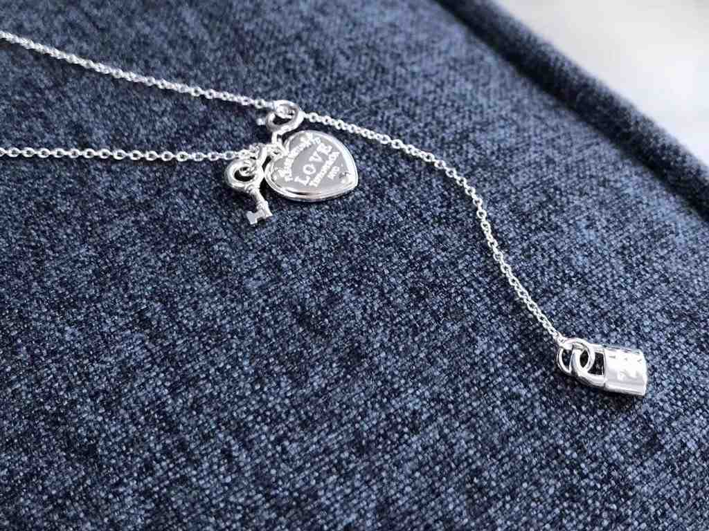 tiffany this year's explosive models   heart lock   necklace   925 Sterling Silver Germany    imported raw materials Old craftsmen handmade   exquisite craftsmanship buy is to earn [red packet] Sterling silver material