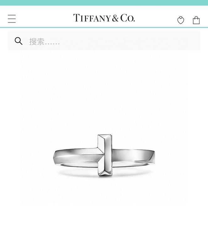 Tiffany tiff T1 Series Newest Single T Polished Ring Exclusive High-end Customization Yang Mi Goddess Same Model The design highlights the exquisite elegance, low-key bloom confidence Very delicate and eye-catching. Orig