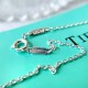 92 5Tiffany Enamel Gift Box Pendant 925 Sterling Silver Necklace Tiffany Valentine's Day Gift Delicate and delicate white must-have piece Wear awesome!