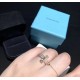 Tiffany tiff T1 Series Newest Ring Exclusive High-end Customization Yang Mi Goddess Same Model The design highlights the exquisite elegance, low-key bloom confidence Very delicate and eye-catching. Original material 925 