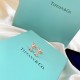 Exclusive debut Haute Couture Fire open 2021  models Tiffany cross earrings cross half diamonds design atmosphere simple to highlight the exquisite elegance, low-key bloom confidence very delicate and eye-catching. Origi