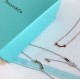 Tiffany Tiffany Mini Smile Necklace Selected German imported S925 sterling silver material plated with 18k gold Classic but not outdated Handmade must-have at white price Rose goldplatinum Two colors available 060090