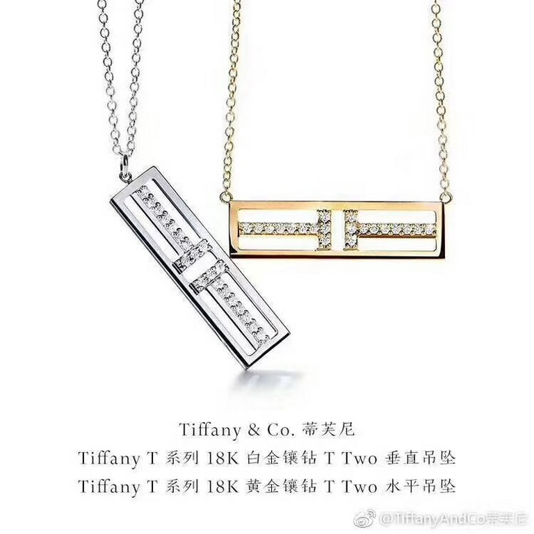 Tiff Tiffany Newest Smile   Double T Openwork Necklace Premium Hand-Set High Carbon Diamonds   Happiness Necklace Original Body 925 Sterling Silver 11 Heavy Duty tif with the strongest smiley face inspired design Smile i