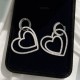 V Gold High Edition Tiffany Tiffany Double Heart Earrings Never out of fashion  Original logo lettering Polished finish beats all market versions   Ultra-fine craftsmanship Cost-effective Setting 5a grade high carbon dia