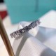 Tiffany Tiffany Row Diamond Ring Simple Atmosphere Versatile Non-fading and non-allergic Imported S925 sterling silver Trendy single piece 5678 yards complete Stacking is more beautiful!