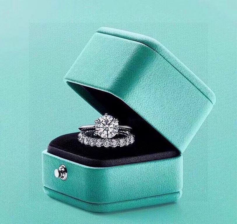 Tiffany Tiffany Row Diamond Ring Simple Atmosphere Versatile Non-fading and non-allergic Imported S925 sterling silver Trendy single piece 5678 yards complete Stacking is more beautiful!