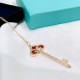 Tiffany Tiffany 22 Years Limited Edition Keys Collection Iris Onyx Diamond Key Necklace One of tiffany's classic pieces, this necklace is super versatile, made of S925 sterling silver with natural red onyx, and the origi