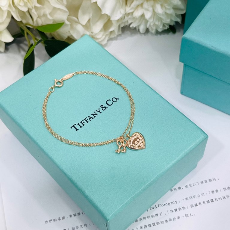 Tiffany bracelet new Tiffany big brand quality love heart love love  bracelet l high end original 925 sterling silver plated with 18K gold original 11 build Tiffany and Co.style Many pursuing jewelry brands . Classic hot