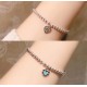 [Replacement level] tiff Tiffany  peach heart blue enamel heart tag bracelet Classic hundred with the latest   single authentic synchronization 925 sterling silver to create the actual shot exquisite craftsmanship    pop