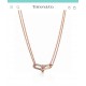 Tiffany Tiffany HardWear Collection Double Layers Half Diamond Joint Necklace Classic Versatile Everyday Casual s925 Sterling Silver Double Layers Chain Electroplated Chunky Gold Sub Gold Pendant Rose Gold Platinum Yello