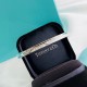 Tiffany Tiffany 1837 Collection Letters Open Bracelet Classic works Selected original consistent s925 sterling silver material plated with 18k platinum No fading and no allergies Heavy duty craftsmanship