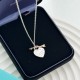 In stockC332  Tiffany Tiffany 3.14 Valentine's Day Limited Edition New Arrow Through the Heart   Heart Necklace Exclusive one-to-one customization Symbolizes the civilization of classic elements Original ag925 sterling s