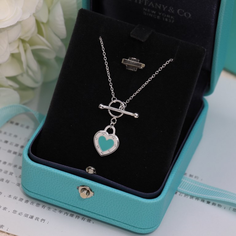 Seiko version of Tiffany new Tiffany big brand quality love heart love  necklace l high end Original 925 sterling silver plated with 18K gold Original 11 build Tiffany and Co.style Many pursuing jewelry brand . Classic h