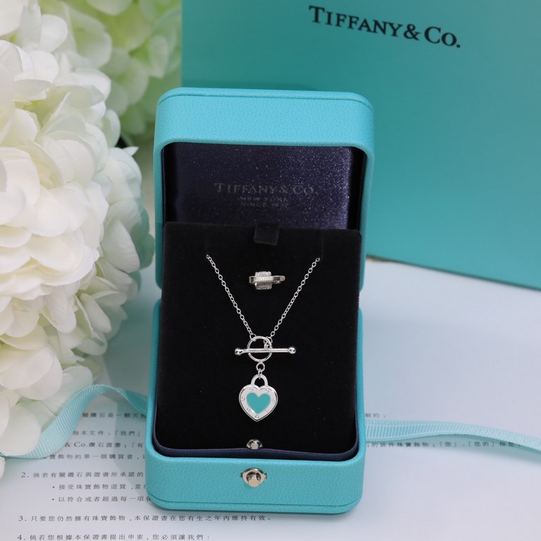 Seiko version of Tiffany new Tiffany big brand quality love heart love  necklace l high end Original 925 sterling silver plated with 18K gold Original 11 build Tiffany and Co.style Many pursuing jewelry brand . Classic h