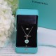 Seiko version of Tiffany new Tiffany big brand quality love heart love  necklace l high end Original 925 sterling silver plated with 18K gold Original 11 build Tiffany and Co.style Many pursuing jewelry brand . Classic h