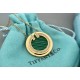 t family classic discus necklace with diamonds Green colorThis is one of those styles that comes in many colors, but it's small and delicate.The diamonds make it look shiny  Versatile Let's see if there's a color you lik