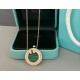 t family classic discus necklace with diamonds Green colorThis is one of those styles that comes in many colors, but it's small and delicate.The diamonds make it look shiny  Versatile Let's see if there's a color you lik