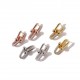 Tiffany Tiffany new double joint half diamond stud earrings in imported fine gold with s925 silver pin Platinum, rose gold and yellow gold.