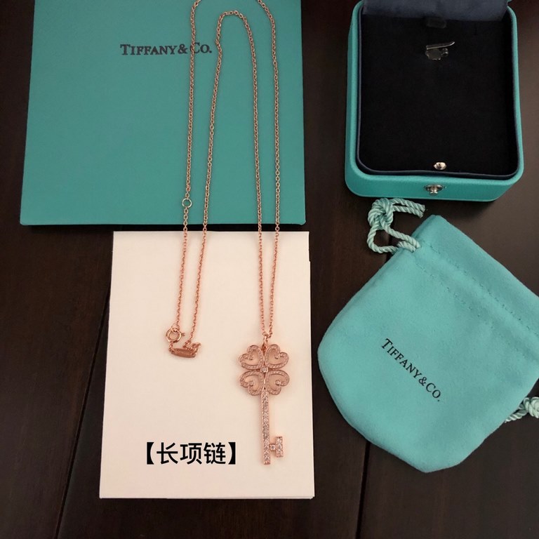 [Seiko Version] Tiffany Collection Necklace   Key-shaped jewelry ideas. As the saying goes, a key opens a lock, and the opening of the heart locks especially need to be delicate emotions baked.   Electroplated 18k gold p