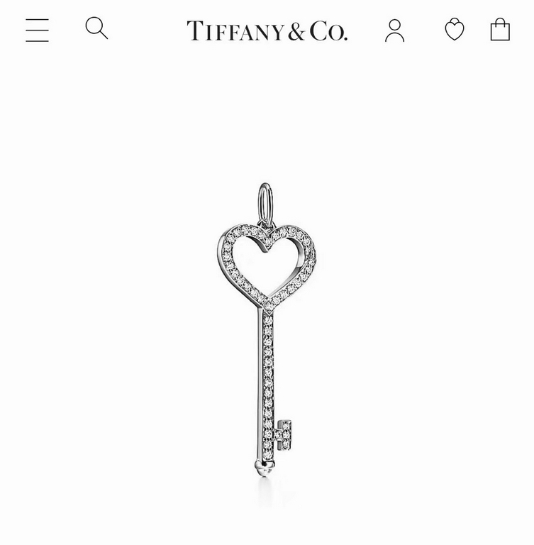 Tiffany Tiffany Keys Collection Heart Key Necklace Ultra fine craftsmanship Original one to one customized Using imported s925 sterling silver material electroplated thick gold No fading and no allergy Crafted the highes