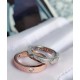 Tiffany Tiffany New Witness modern beautiful love! Glossy letter ring     Tiffany three-dimensional double T ring  Original engraving clear   Anti-allergy does not fade Fine workmanship, fine workmanship 11 official webs