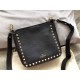 Gold studded gram color 19ss spring and summer new mini small crossbody bag, cowhide litchi grain, inside frosted leather, super cute~Detachable shoulder strapSize 19x19x6cm