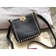 Gold studded gram color 19ss spring and summer new mini small crossbody bag, cowhide litchi grain, inside frosted leather, super cute~Detachable shoulder strapSize 19x19x6cm