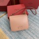 Small   model BOXValentino Garavani VSLING Shiny calf leather shoulder bag   with extendable shoulder strap for shoulder and crossbody use. Vintage brass-finished metal hardware Magnetic closure with leather-covered logo