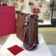 HOBO colorful studded satchel   super texture satchel for both men and women  elk leather pattern   body vintage silver studs enameled emerald studs embedded in each other join woven cotton shoulder strap tribal totem   