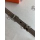 Hermès new Hermès POP-H series milk tea gray reverse gold brown belt and enamel buckle perfect combination can be used as a belt waist seal combination thin belt 1.5cm small, showy than the previous big H good-looking no