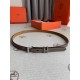 Hermès new Hermès POP-H series milk tea gray reverse gold brown belt and enamel buckle perfect combination can be used as a belt waist seal combination thin belt 1.5cm small, showy than the previous big H good-looking no