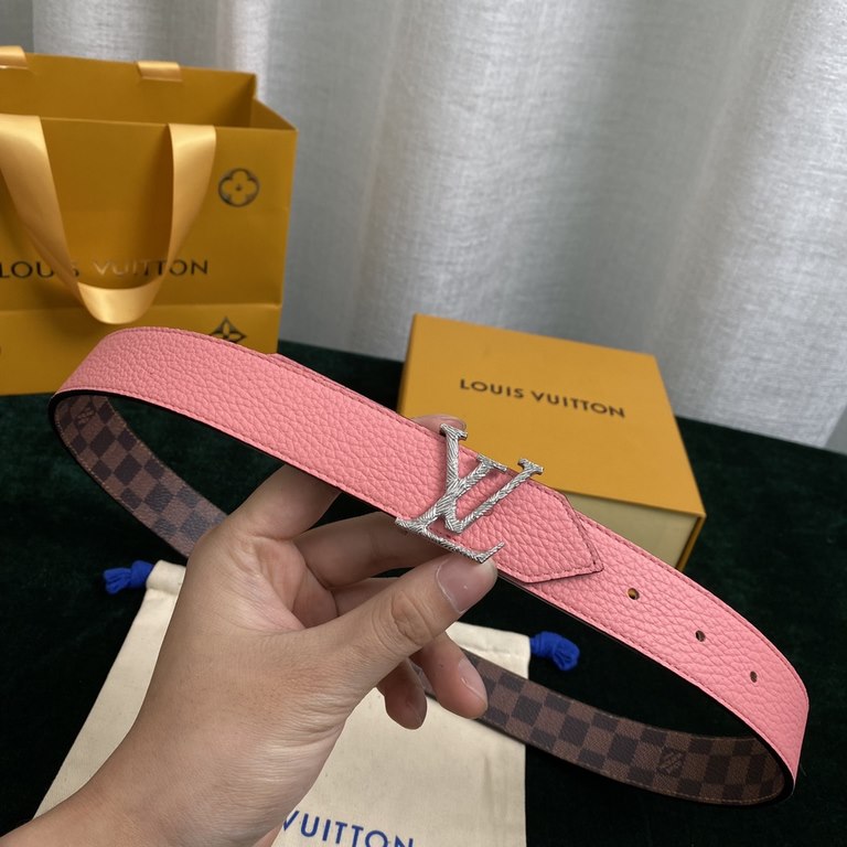 Comes with a full set of gift box.Donkey brand counter synchronization new original   women's belt series width 30 mm M0067 Elegant canvas design with imported Lychee grain cowhide leather can be worn on both sides Eye-c