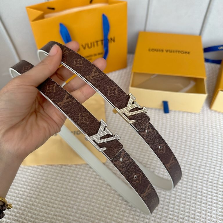 (Picture package )Width 20mm               Donkey New SS23 Special Limited  Women's Belt Classic Color Curry Flower   Pure Color Calfskin Gold and Silver Trim Handmade with Crystals Sparkling. Multi-color