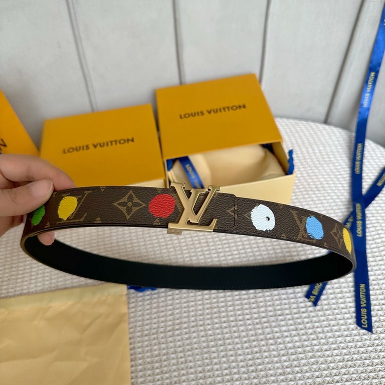 Width 30mm               Donkey SS2023 New Original   Women's New Reversible belt presents a new gradient color pattern with imported calfskin Leather in fresh tones to release the summer breath with a smooth hook buckle