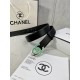 Width 3.0cm Chanel (Chanel) imported soft calf leather support NFC chip official website link   scanning code verification, gold Silver metal grinding rubber steel buckle.