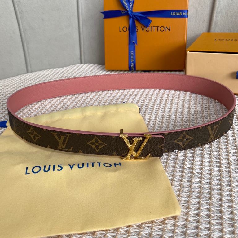 Comes with a full set of gift boxLOUIS VUITTON Louis Vuitton Overseas purchased original genuine Made in Spain - Classic reversible design, one for two Mon organ canvas leather belt, imported calfskin lining, shiny palla