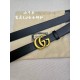 Gucci imported original calf leather lined with imported head layer cowhide. With fine antique copper buckle, original leather customized, counter width 3.0cm.