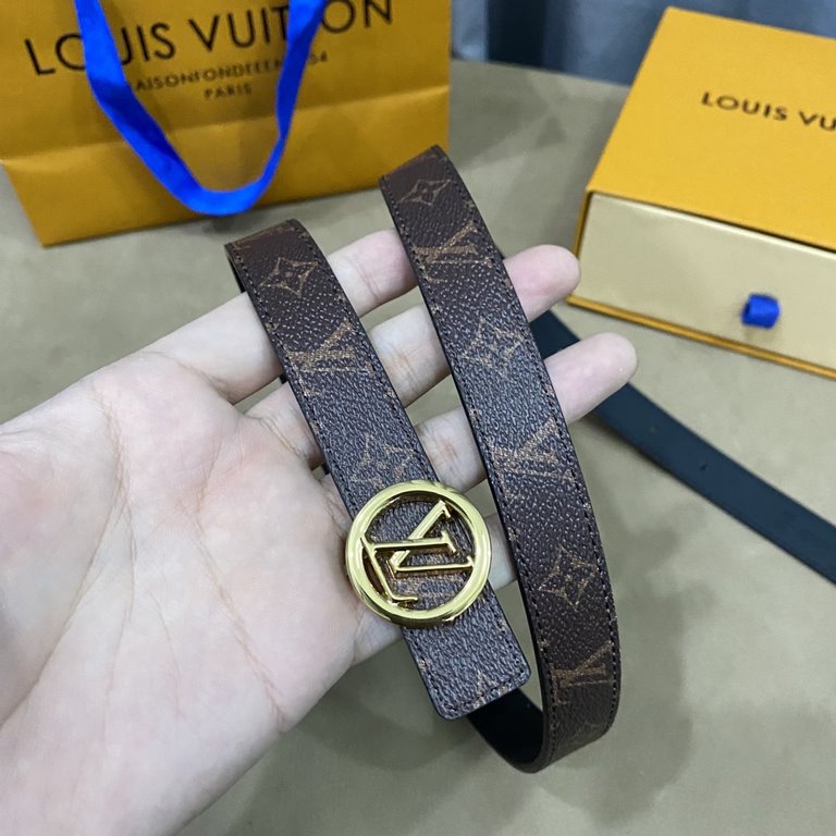 Donkey's new SS22 special limited   Women's belt Width 2cm Customized classic material lining soft calf leather bottom New open molded logo buckle Multi-color   choice