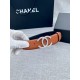 Width 3.0cm Chanel (Chanel) original touch grain cowhide support NFC chip official website link   scanning code verification, gold and silver color diamonds steel buckle.