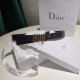 CD Dior 3.0cm Women's Belt Counter counter with Dior letter buckle, imported calf leather, star with the same belt, versatile explosive models. With a complete set of packaging gift box