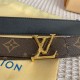 Comes with a full set of gift boxLOUIS VUITTON Louis Vuitton Overseas purchased original genuine Made in Spain - Classic reversible design, one for two Mon organ canvas leather belt, imported calfskin lining, shiny palla