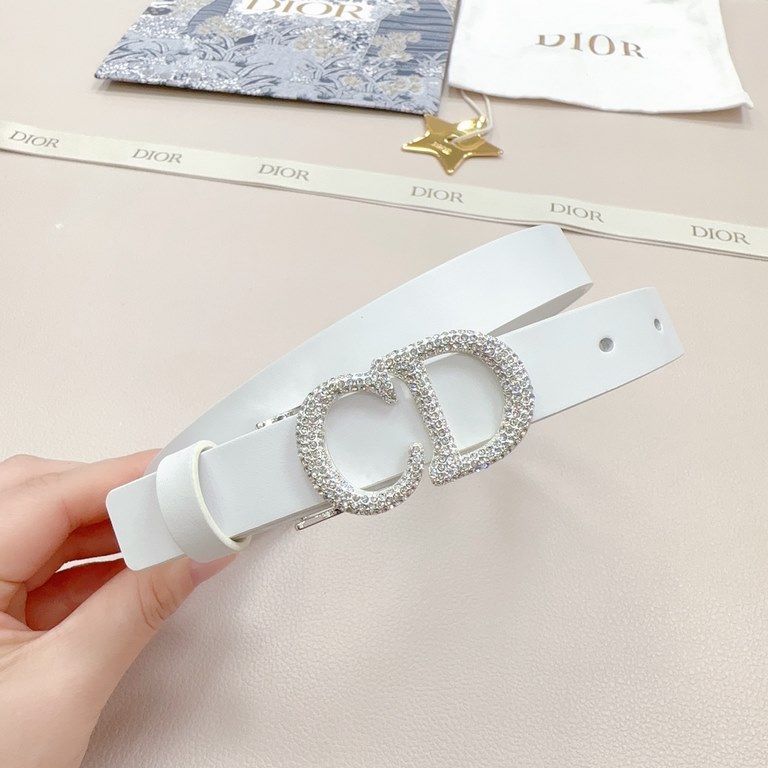 2.0cm Dior official website new. Double-sided head layer calf leather plain. Length 75.80.85.90.95.100... European size, the original customized beautifully drilled copper buckle [celebrate] [celebrate]