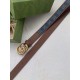 Women's Complete with gift box   G's new denim fabrics are interpreted through the lens of the Gucci aesthetic and emanate a strong brand identity. This belt is embellished with GG motifs throughout, incorporating a slig