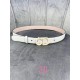 Width 3.0cm Dior (Dior) explosion of flat wireless belt body  Saddle head layer calf leather belt.Lacquered metal CD logo in imported double-layer cowhide leather.