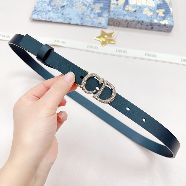 2.0cm Dior official website new. Double-sided head layer calf leather plain. Length 75.80.85.90.95.100... European size, the original customized beautifully drilled copper buckle [celebrate] [celebrate]