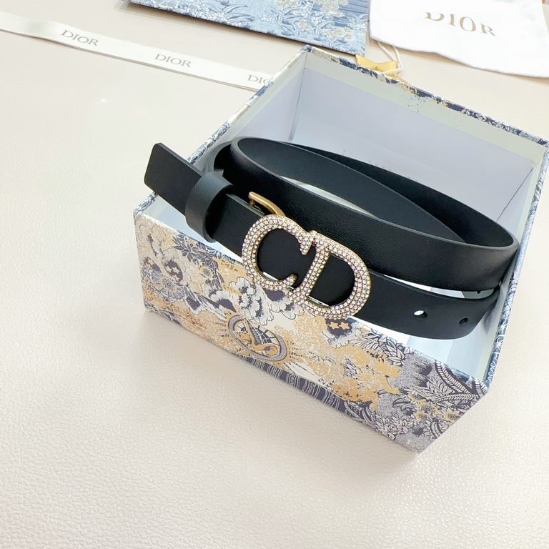 2.0cm Dior official website new. Double-sided head layer calf leather plain. Length 75.80.85.90.95.100... European size, the original customized beautifully drilled copper buckle [celebrate] [celebrate]