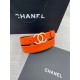 Width 3.0cm Chanel (Chanel) original touch grain cowhide support NFC chip official website link   scanning code verification, gold and silver color diamonds steel buckle.