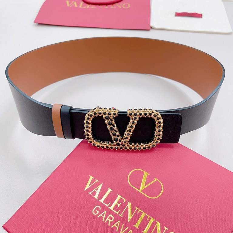 7.0cm Valentino New. Double-sided color matching. Length 75.80.85.90.95.100.105.110 European sizes, original customized beautiful brass buckle [Celebration] [Celebration] [Celebration] [Celebration